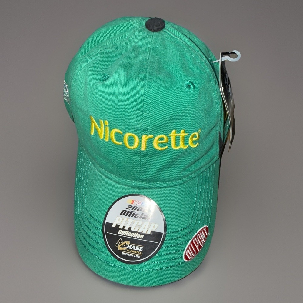 Jeff Gordon #24 Hat Embroidered Green Chase NASCAR Hat Dupont Motorsports NWT‎